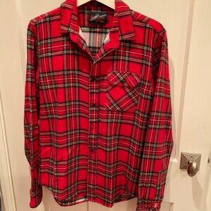 Gorgeous flannel ( inside and out) mens plaid button down shirt by Scotch & Soda
